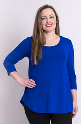 Blue Sky VIOLET Bamboo Jazz Top 3/4 Sleeve