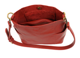 Joy Susan L8089-05 Red Kayleigh Side Pocket Bucket Bag