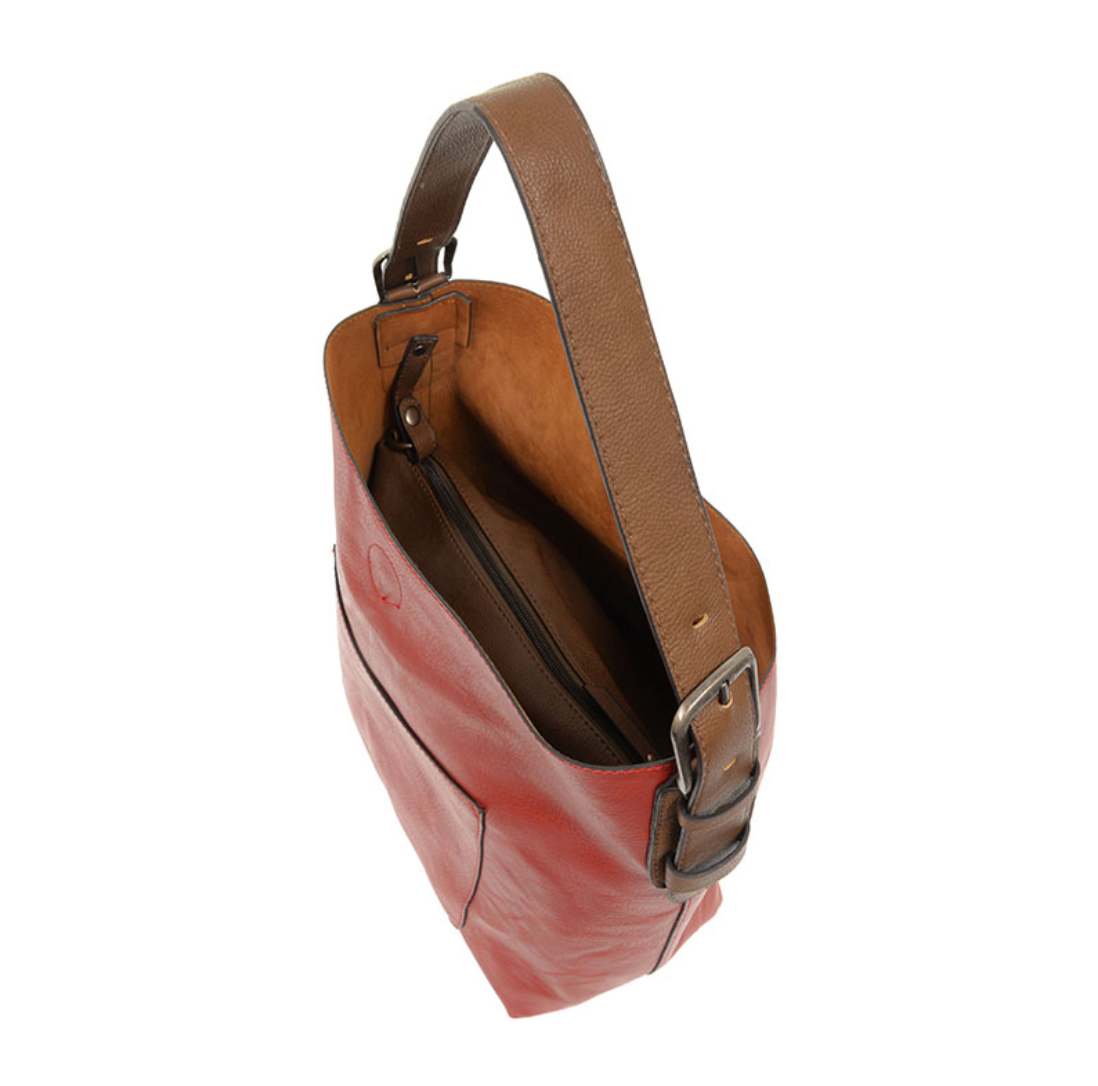 Joy Susan L8008-85S Scarlet Hobo Bag