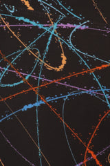 Leggings Depot LY5R-R638 5" YOGA WAISTBAND SCRIBBLE One Size Full Length Leggings