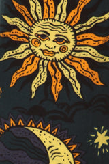 Leggings Depot CPR-S761W 1" ELASTIC WAISTBAND CELESTIAL One Size Crop Leggings