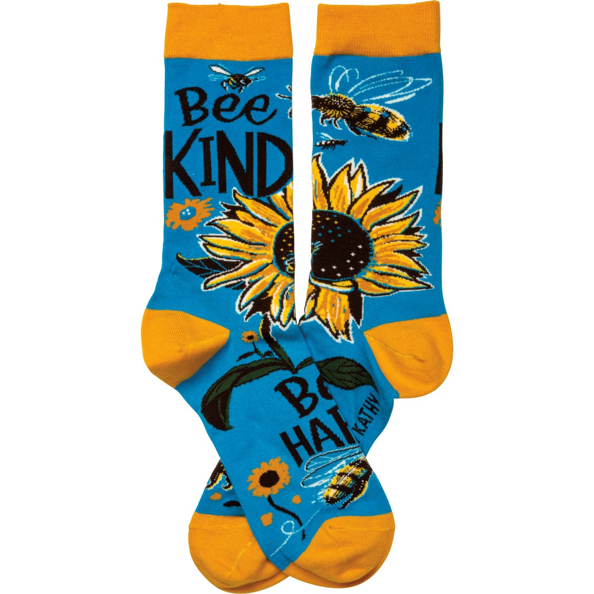 Primitives 105083 Bee Kind Bee Happy Socks Unisex Socks