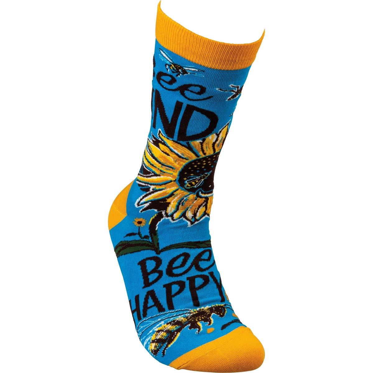 Primitives 105083 Bee Kind Bee Happy Socks Unisex Socks