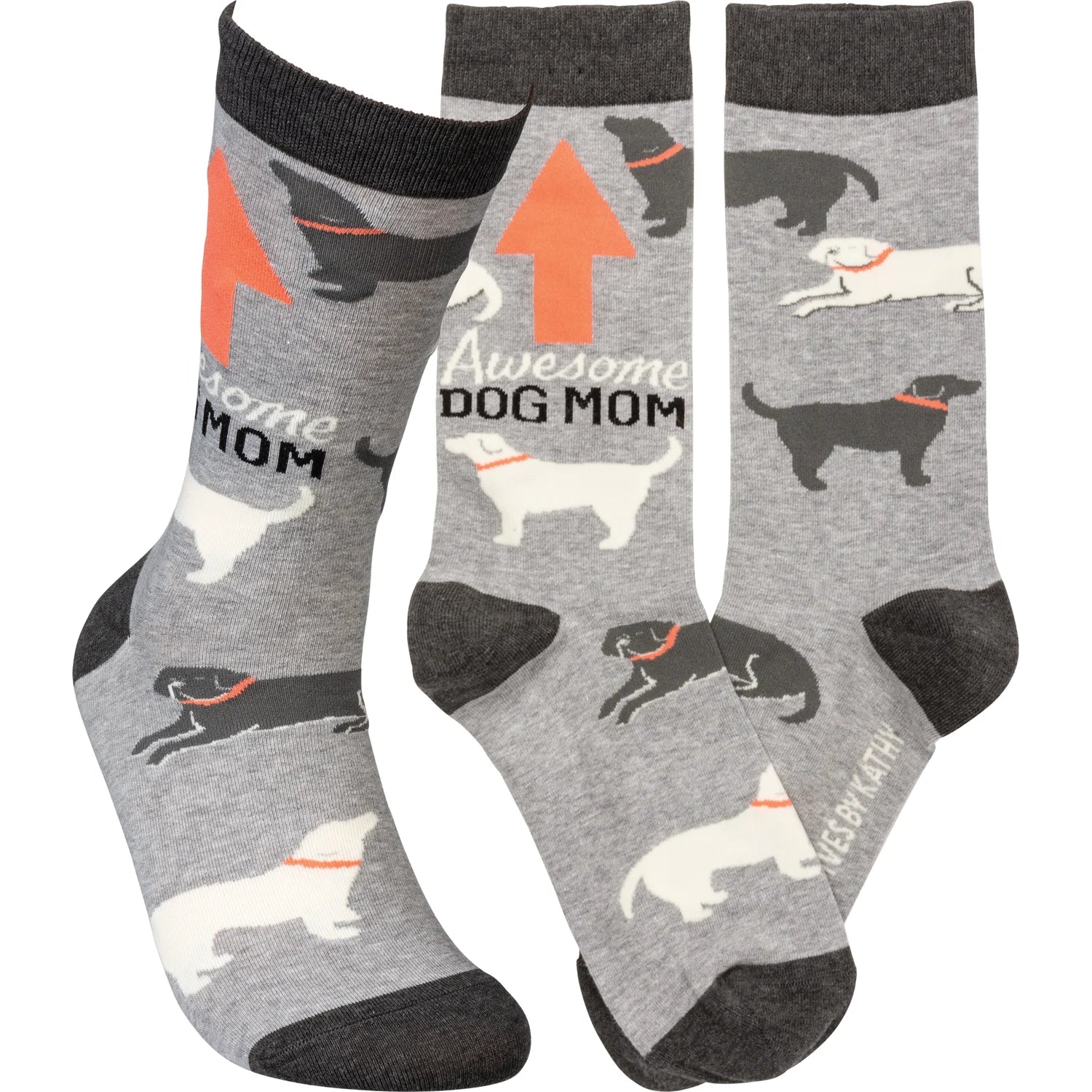 Primitives 105936 "Awesome Dog Mom" Unisex Socks