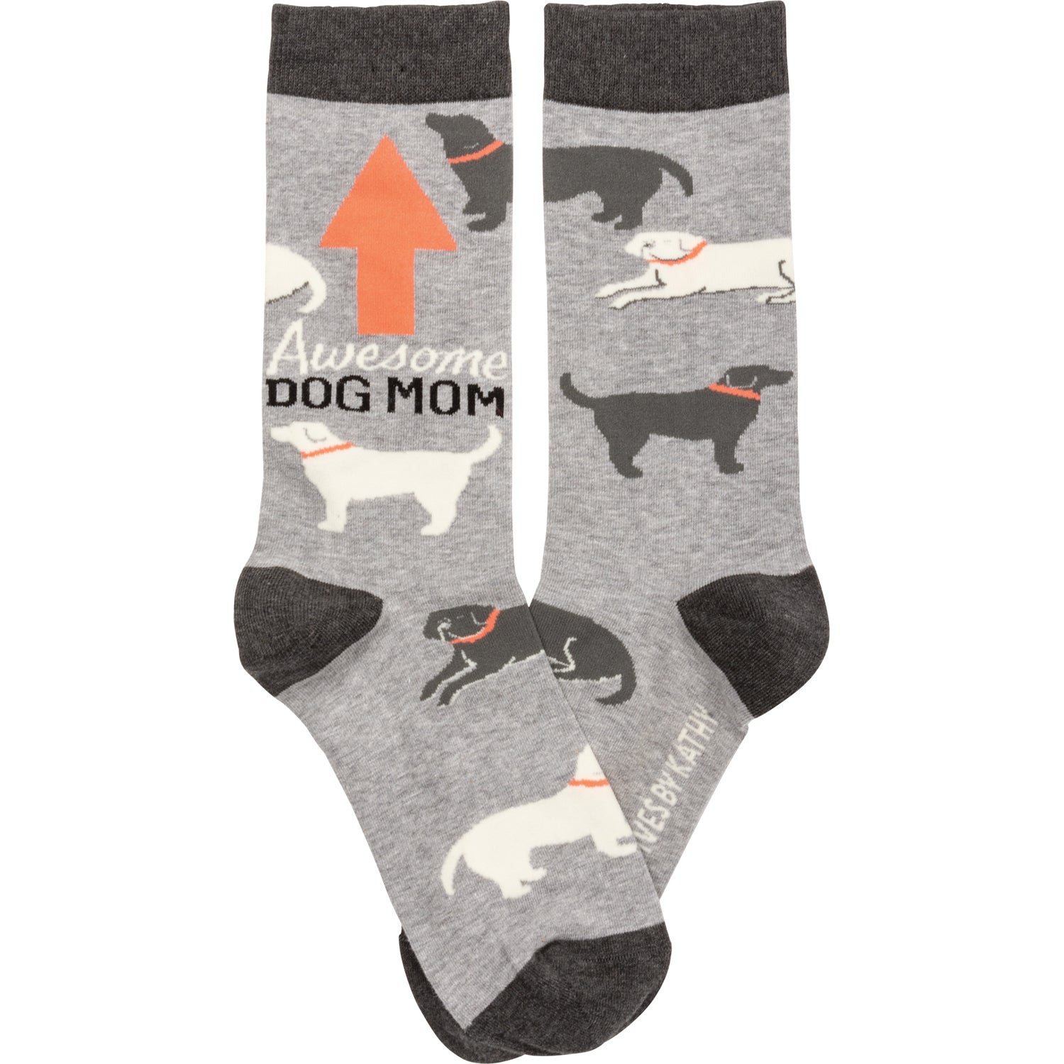 Primitives 105936 "Awesome Dog Mom" Unisex Socks