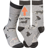 Primitives 105938 "Awesome Cat Mom" Socks