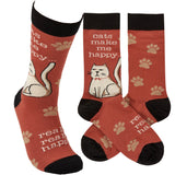 Primitives 116520 CATS MAKE ME HAPPY Unisex Socks