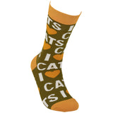 Primitives 118022 I Love Cats Unisex Socks