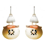 Whitney Designs E3929 Tapestry Sterling, Brass and Polymer Clay Earrings