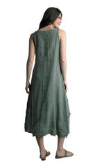 Tempo Paris 1475AOV Olive 100% Cotton Dress