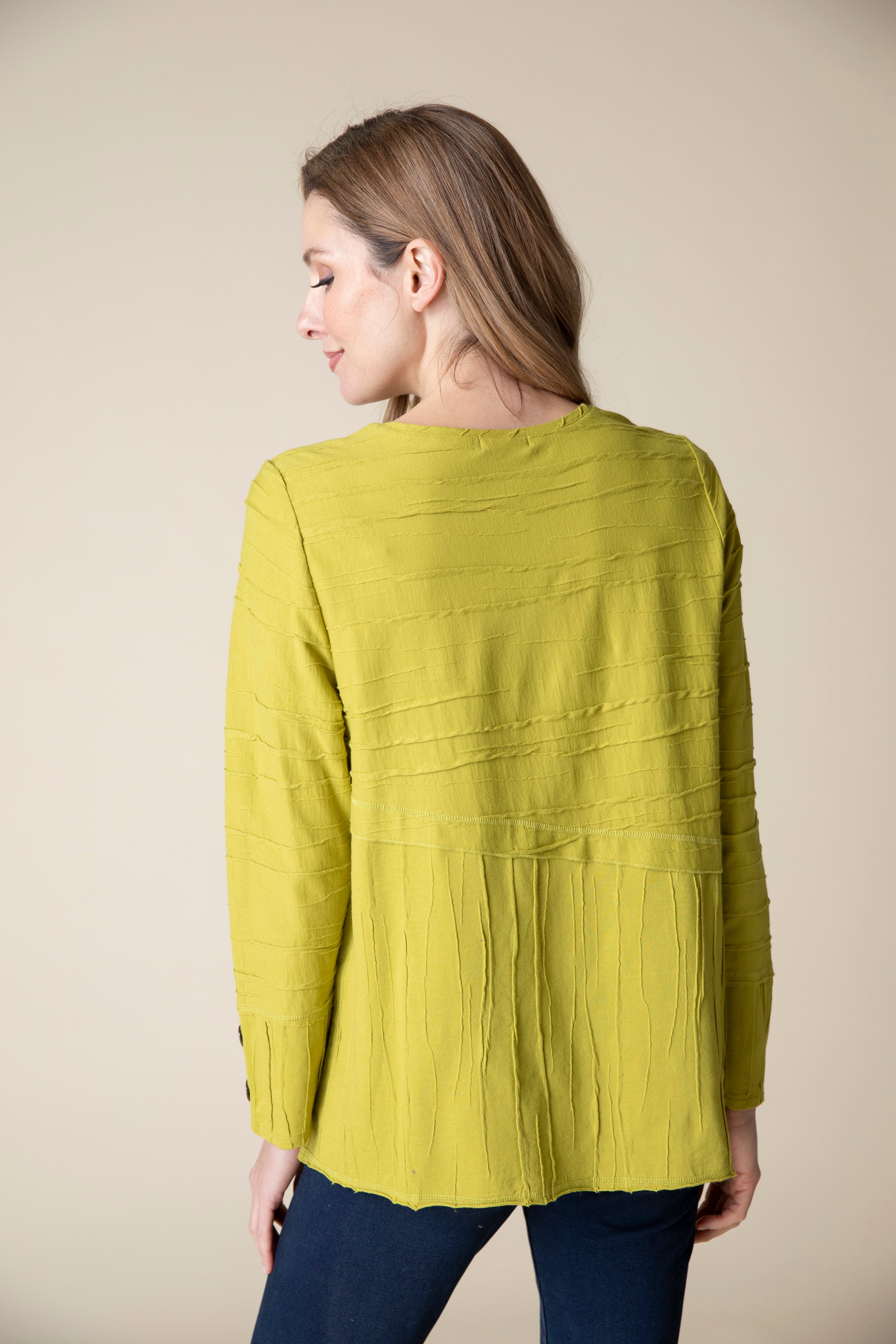 Habitat 16531PR Pear Steady Stream Overlay Knit Top