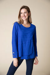 Habitat 16531SP Sapphire Steady Stream Overlay Knit Top