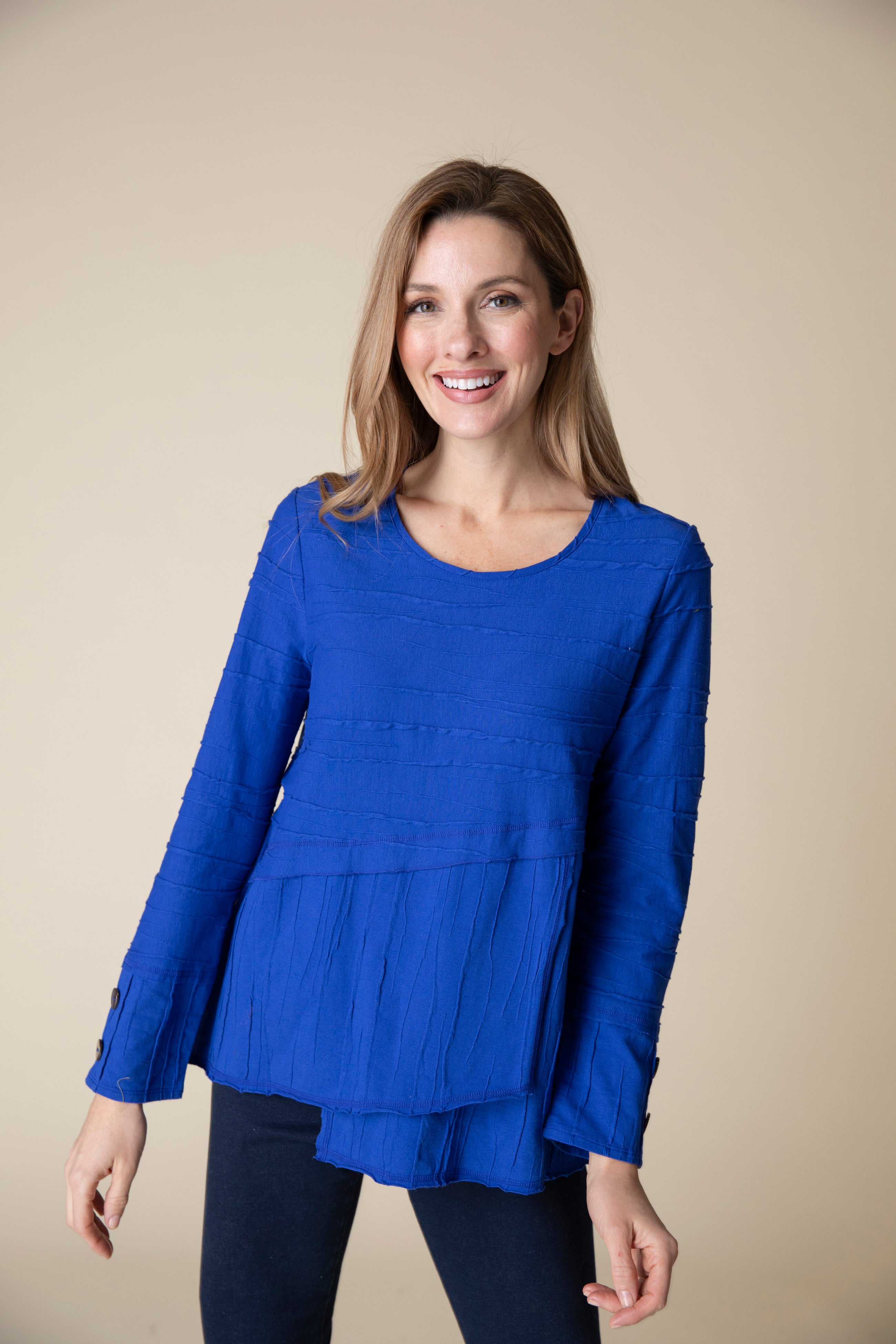 Habitat 16531SP Sapphire Steady Stream Overlay Knit Top