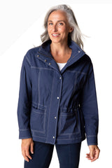 Habitat 17948NV NAVY Cool Tech Zip and Snap Chatham Jacket
