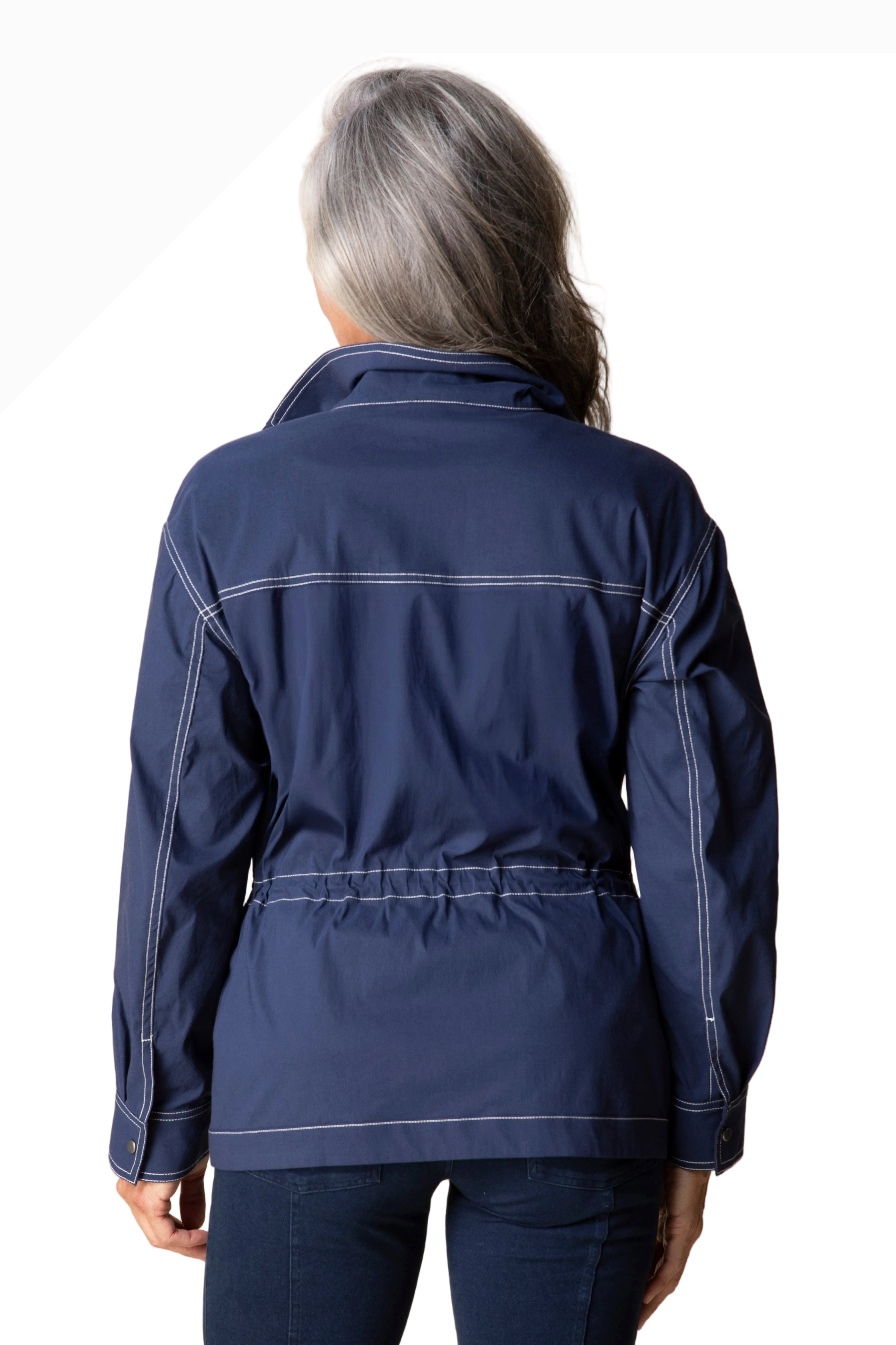 Habitat 17948NV NAVY Cool Tech Zip and Snap Chatham Jacket