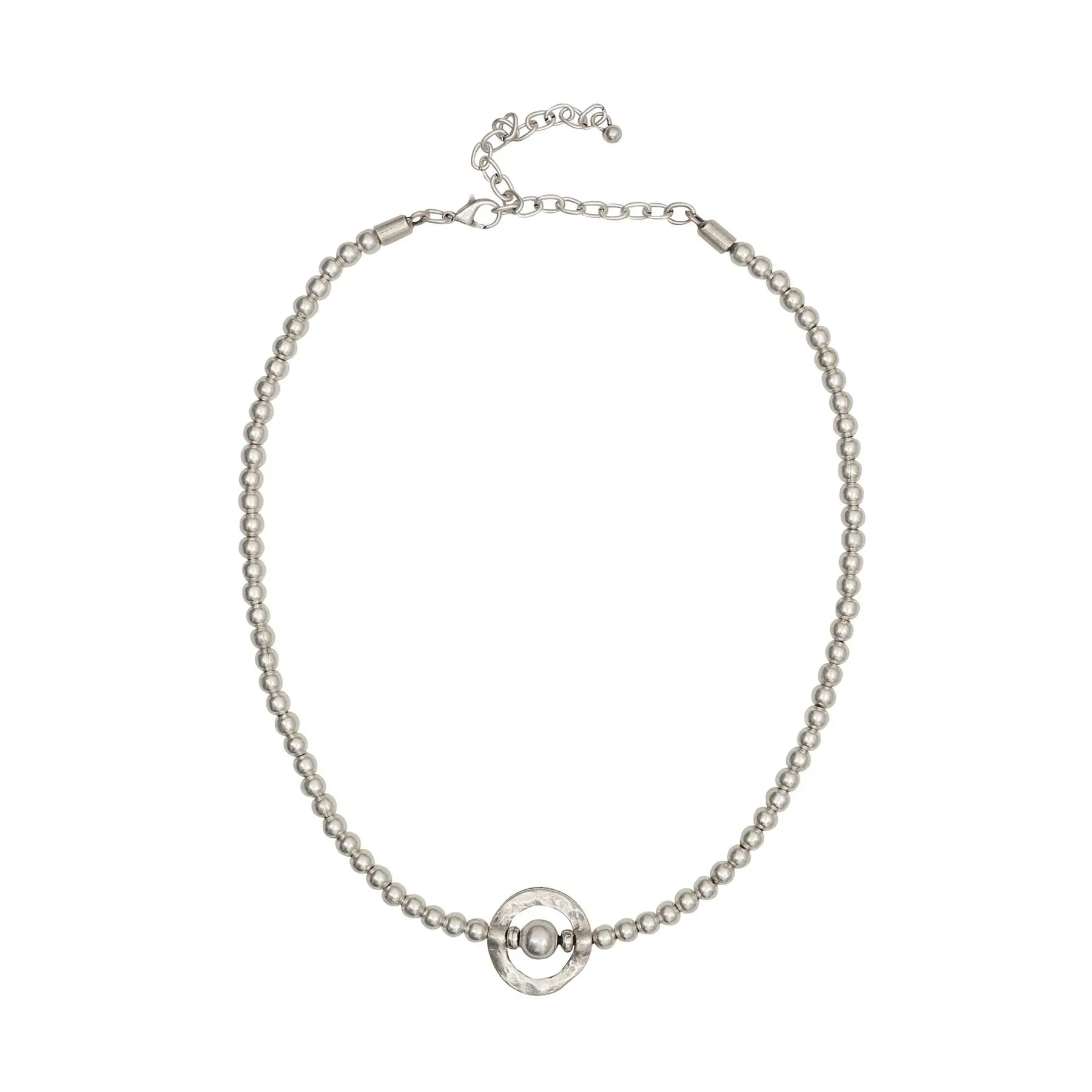 Chanour NN3512 Handmade Beaded Pewter Necklace