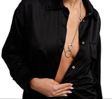 Chanour 3958 Handmade Long Chain Pewter Necklace