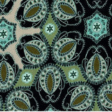Salaam KSI22-2001 GREEN PAISLEY Flippy Skirt