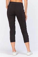 XCVI 22370BK Black Geyser Crop Pant