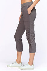 XCVI 22370CH Charcoal Geyser Crop Pant