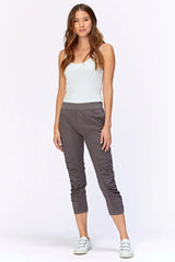 XCVI 22370CH Charcoal Geyser Crop Pant