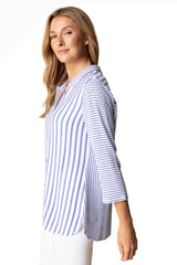 Habitat 22404IR IRIS Earn Your Stripes Next In Line Button Front Shirt