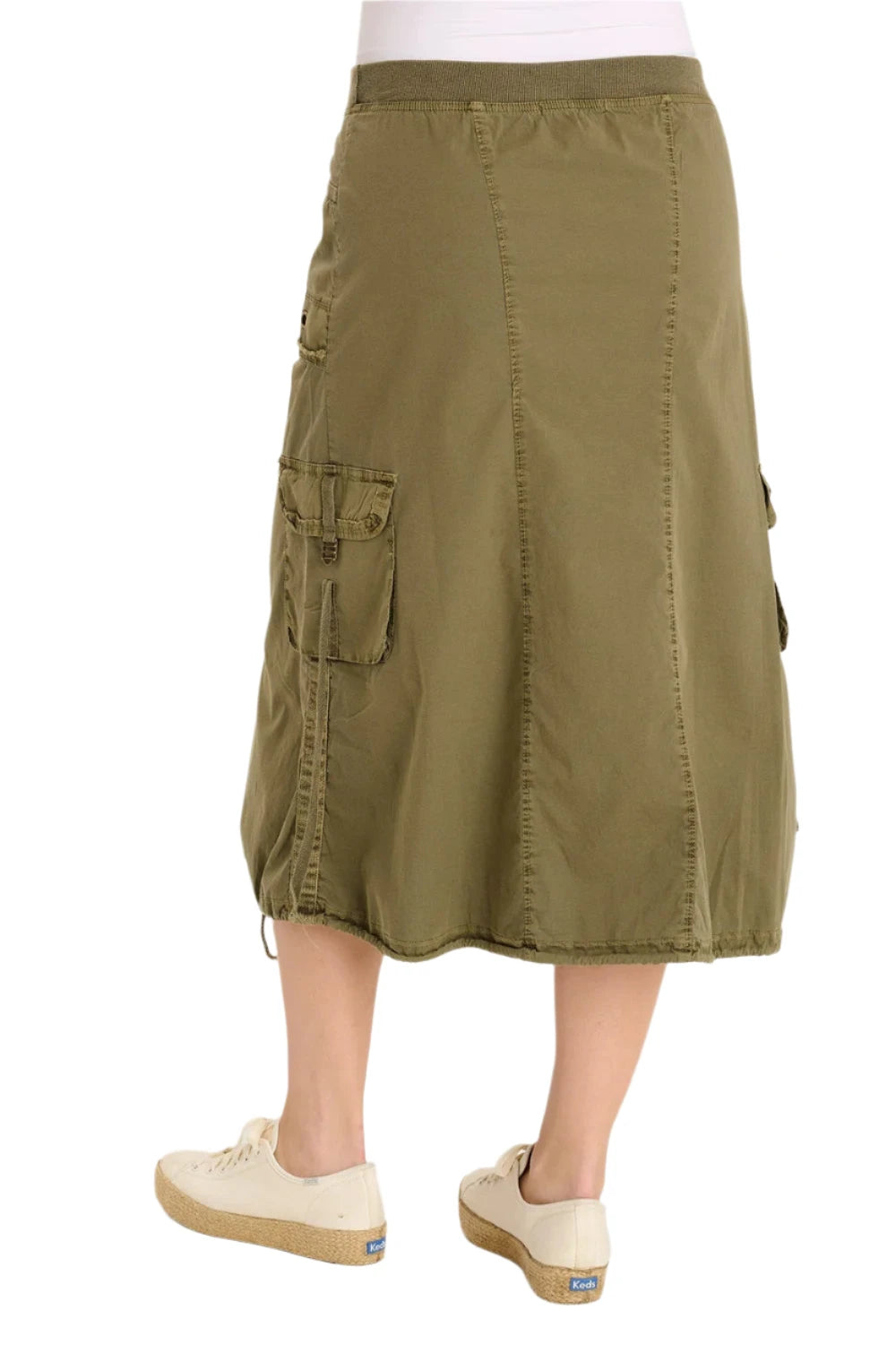 XCVI 22951T Terrarium Castalina Brio Poplin Skirt With Drawstring Hem and Pockets