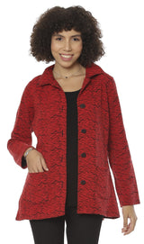 Parsley & Sage 240GR RED Valerie Shirt Jacket