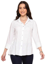 Parsley & Sage 24S467GW White Sloan Embroidered 100% Rayon Shirt