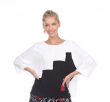 Moonlight 2594WT Black Stair Step on White Top