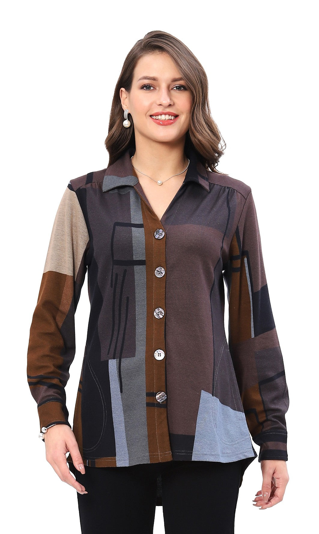 Parsley & Sage 25W210G QUINCY Button Front Shirt