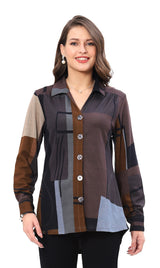 Parsley & Sage 25W210G QUINCY Button Front Shirt