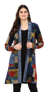 Parsley & Sage 25W253E36 EDITH Reversible Open Front Coat