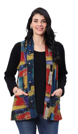 Parsley & Sage 25W253F EDITH Reversible Vest With Pockets