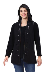 Parsley & Sage 25W253F EDITH Reversible Vest With Pockets