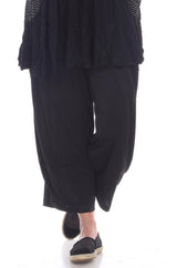 Moonlight P3058ITYBK BLACK Ankle Length Pull-On Lantern Pants