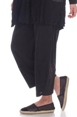 Moonlight P3058ITYBK BLACK Ankle Length Pull-On Lantern Pants