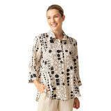 Habitat 34118OAT OATMEAL Circles & Squares Print Party Tunic Shirt