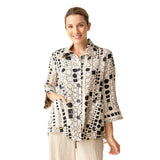 Habitat 34118OAT OATMEAL Circles & Squares Print Party Tunic Shirt