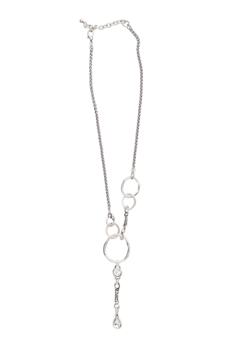 Chanour 3950 Handmade Crystal Pewter Necklace