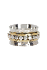 Zoey Simmons B JR2379 Raised Texture Spinner Ring