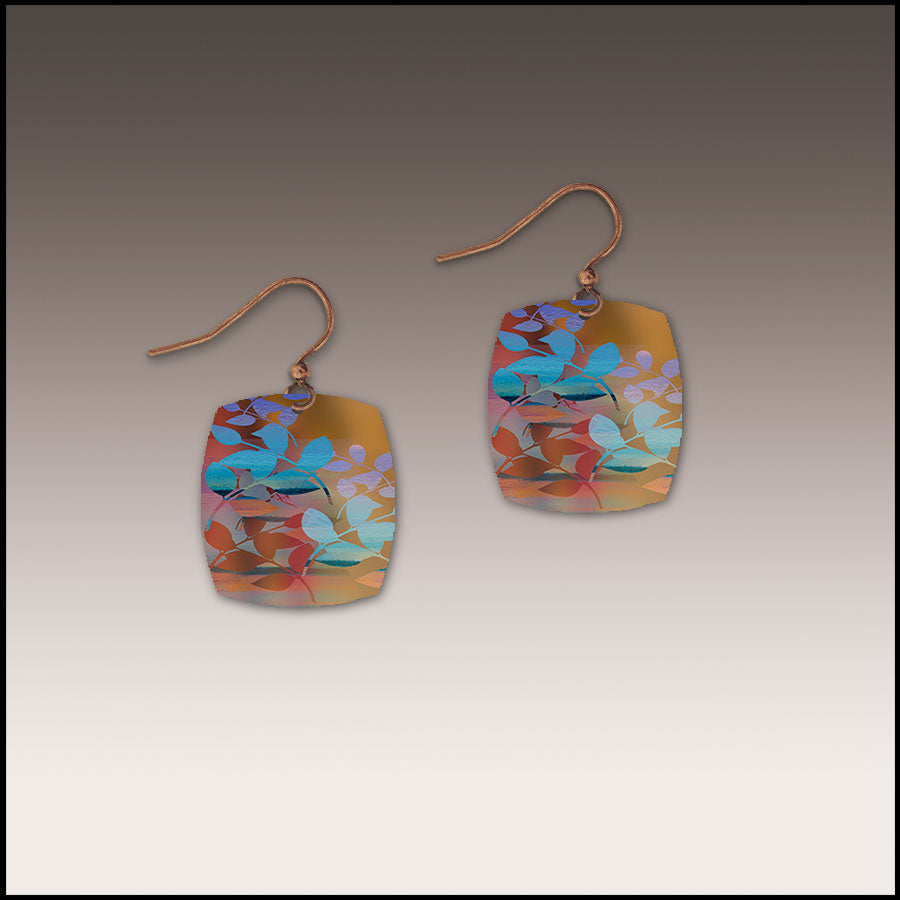 DC Designs 30NS Blue Neutral Giclée Printed Earrings With Copper Ear Wires
