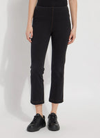 Lyssé 3190MB Midtown Black Denim Ankle Baby Boot Cut Jeans