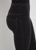 Lyssé 3190MB Midtown Black Denim Ankle Baby Boot Cut Jeans