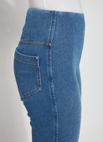 Lyssé 3190MW Mid Wash Denim Ankle Baby Boot Cut Jeans