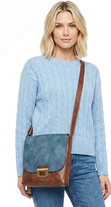 Liz Soto 3261IN INDIGO Amy Crossbody Bag