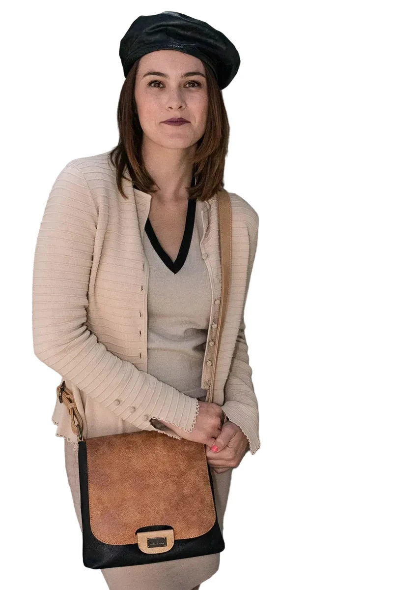 Liz Soto 3261CF COFFEE Amy Crossbody Bag