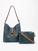 Liz Soto 3329IN INDIGO Alexa 2-IN-1 Hobo Bag