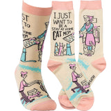 Primitives 36267 Be A Stay At Home Cat Mom Unisex Socks