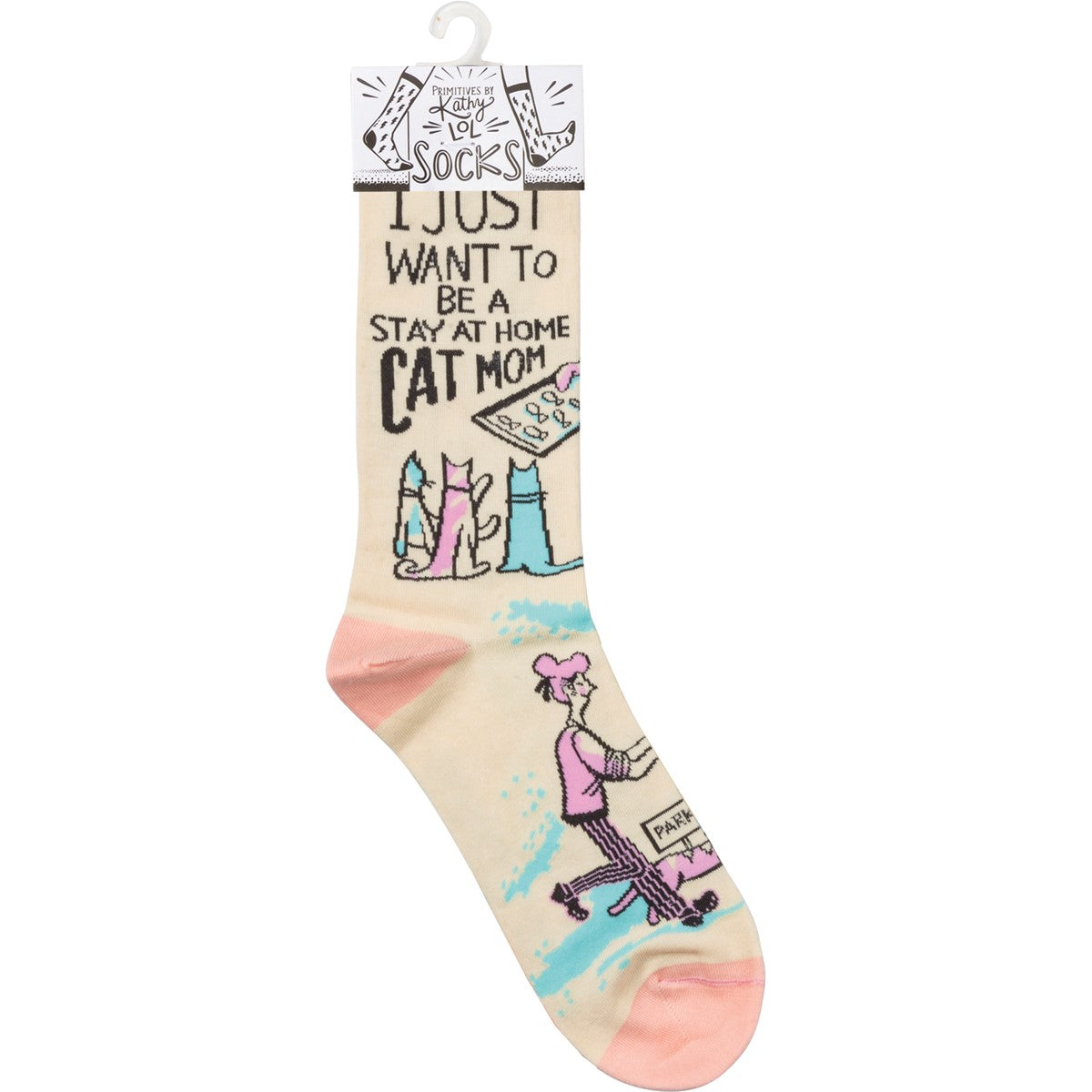 Primitives 36267 Be A Stay At Home Cat Mom Unisex Socks